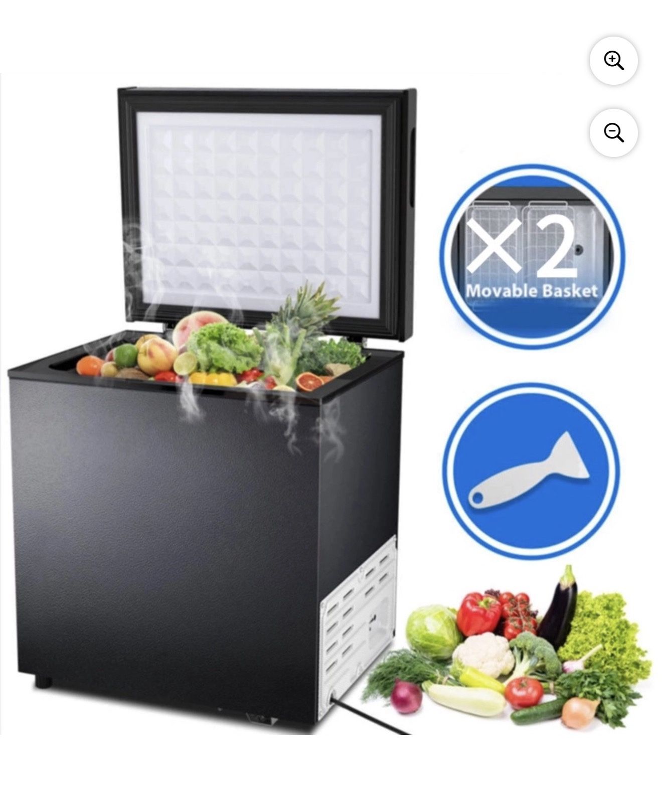 Auseo 2.5 cu. ft. Chest Freezer $100