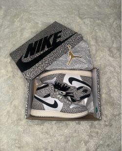 Jordan 1 Retro High OG White Cement (GS)