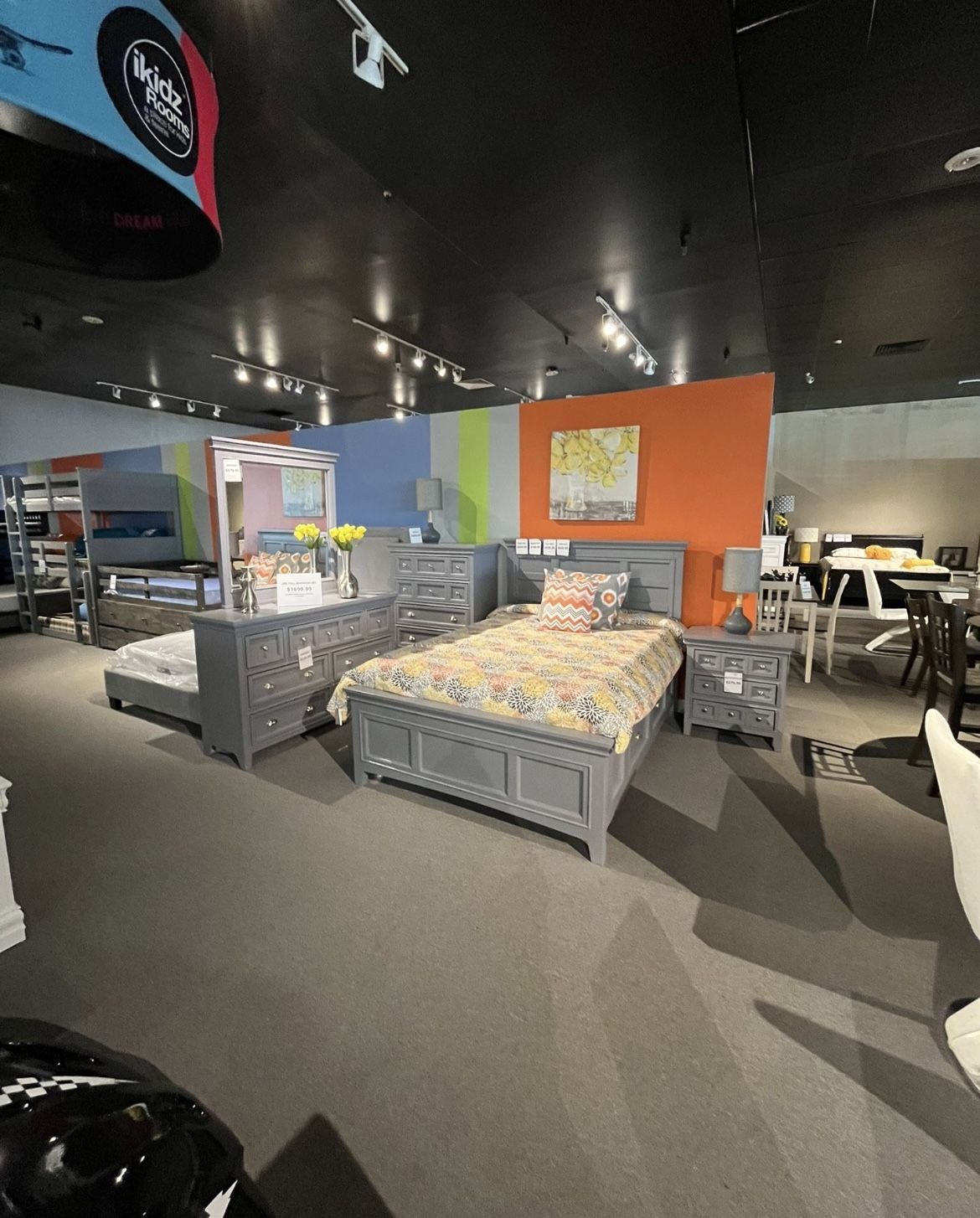 Grey 4PC Full Bedroom Set