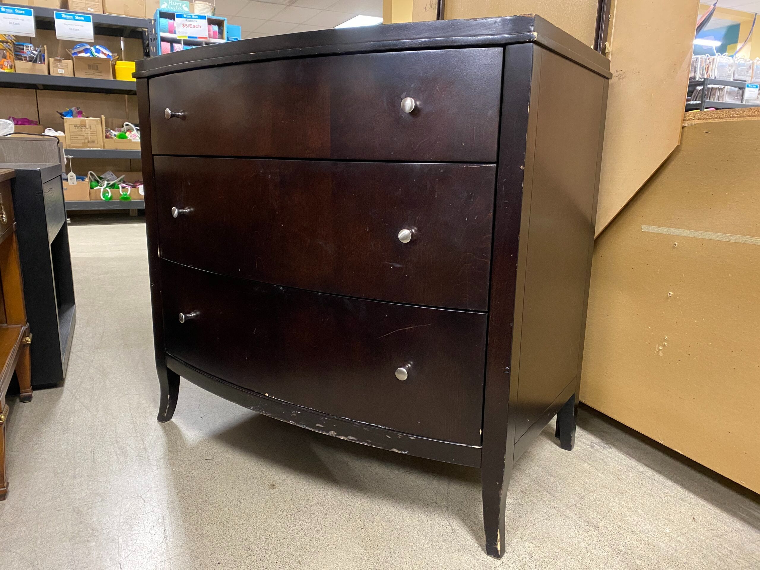 CRATE& BARREL Colette 3-Drawer Dresser in Espresso