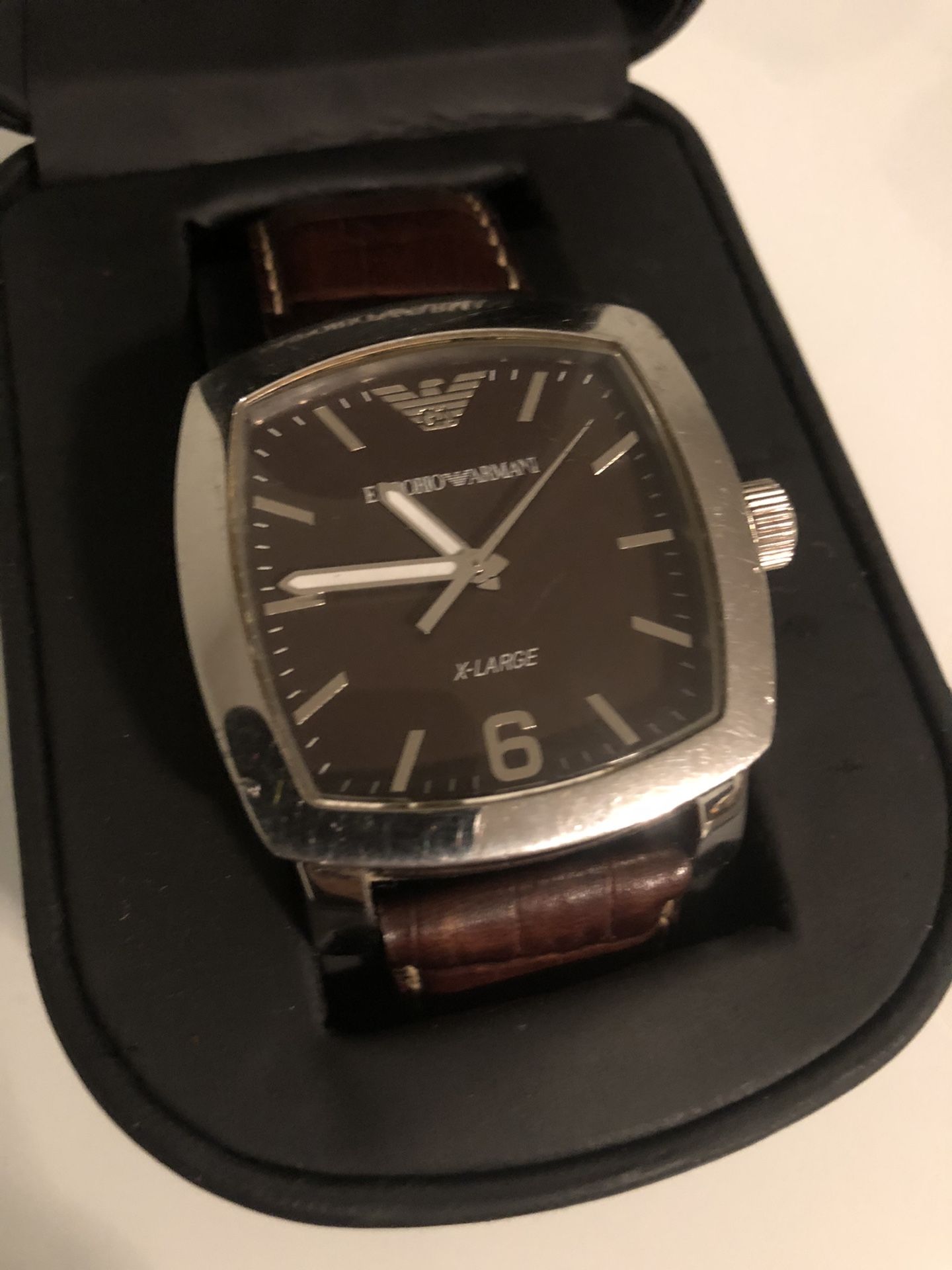 Emporia Armani Brown Leather Watch