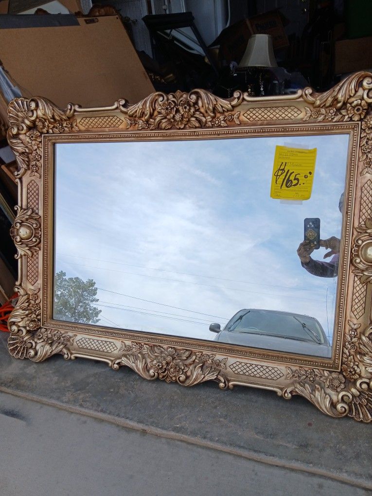 Large Golden Mirror - Great Condition