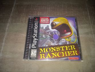 PS1 CIB Black Label Monster Rancher (tested)