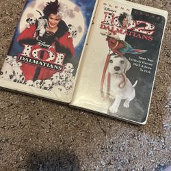 Disney 101 And 102 Dalmatians Movies VHS