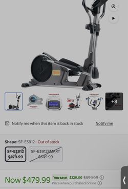 Sunny Health & Fitness SF-E3912 Elliptical Trainer