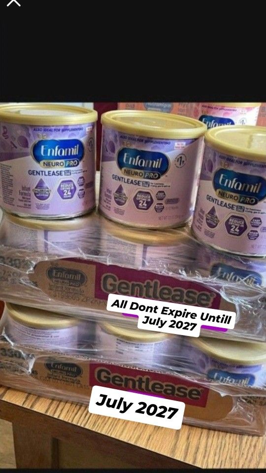 12 CANS ENFAMIL NUERO PRO
GENTLEASE 7.2 OUNCE AVAILABLE $150 ALL BRAND NEW AND SEALED
(Delivery is Available)