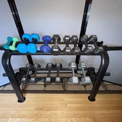 Dumbbell Set with Rack