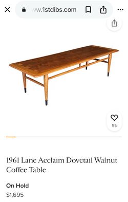 Lane Acclaim mid century modern design coffee table