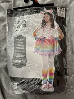 Toddler Sz 3-4 Unicorn Costume
