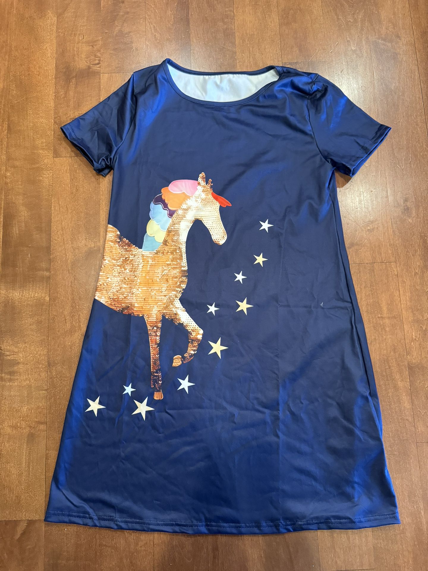 Girls Brand New Boutique Unicorn Dress Shipping Avaialbe 