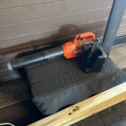 Echo 58v Leaf blower (functions, but Broken Fan Makes Loud Noise) + 2 Batteries And  Charger