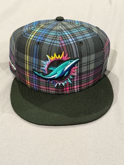 Miami Dolphins NFL Crucial Catch Fitted Hat