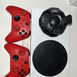 Microsoft Xbox SeriesS 512GB WhiteConsole W 2Controllers,Headseat,Batterystation