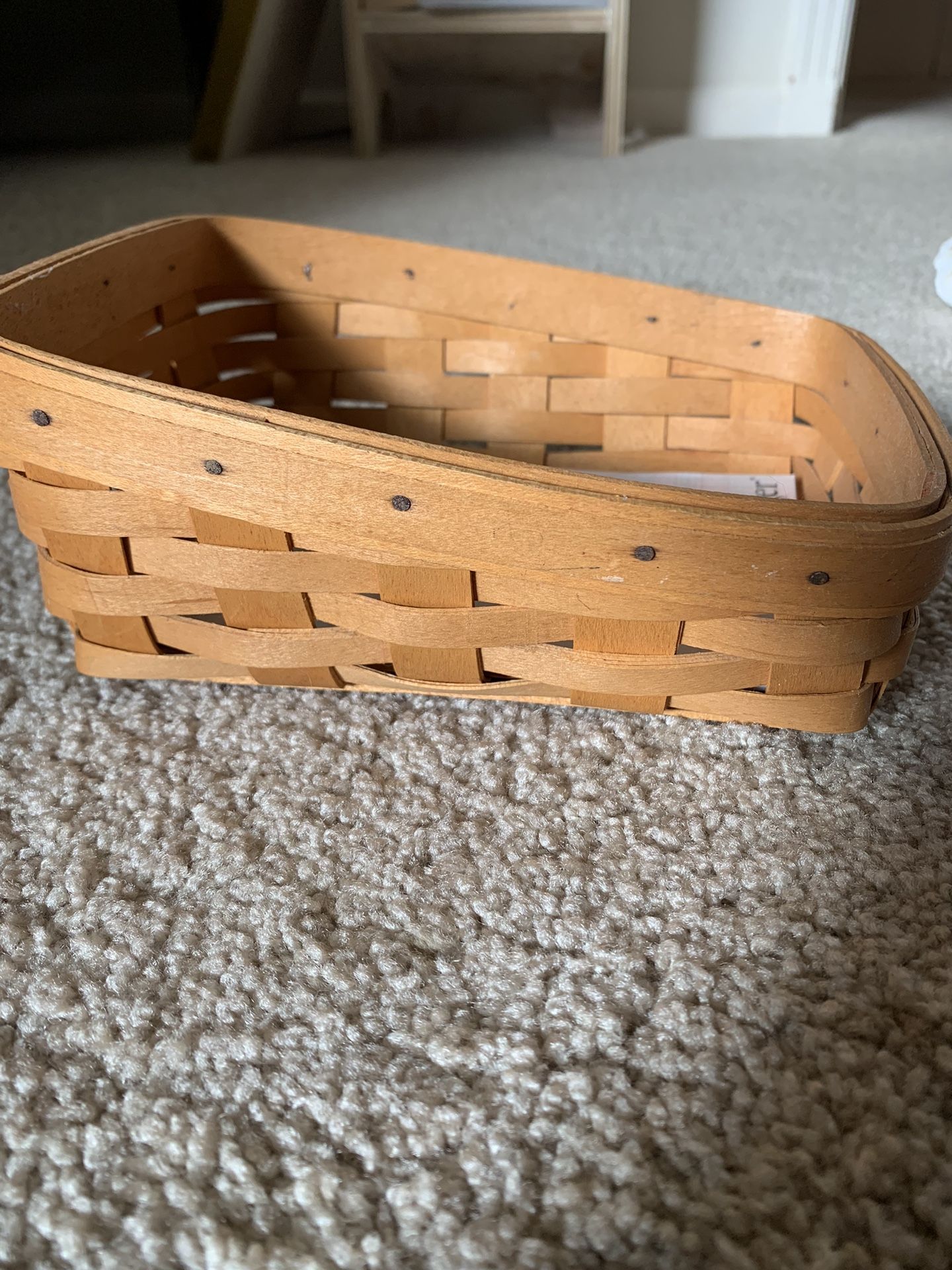 Classis Longaberger Note Pal Basket w/Note Pad