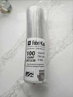 Fabri-Kal Clear PET Flat Lids X-Slot Lids