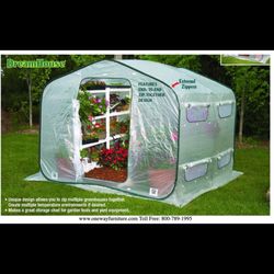 GREENHOUSE 6x8 feet NEW IN BOX NEVER OPENED  POP UP EASE