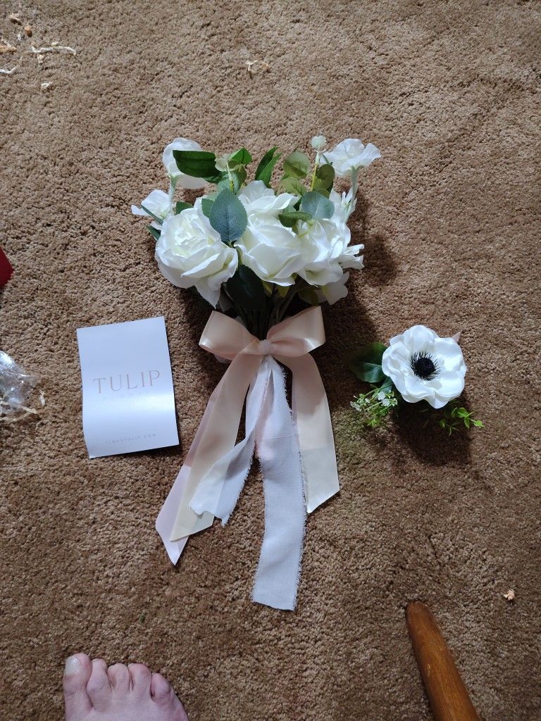 Bridal Bouquet And Boutonniere
