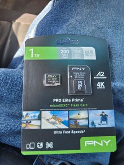 Pny 1tb microsd card 4k brand new
