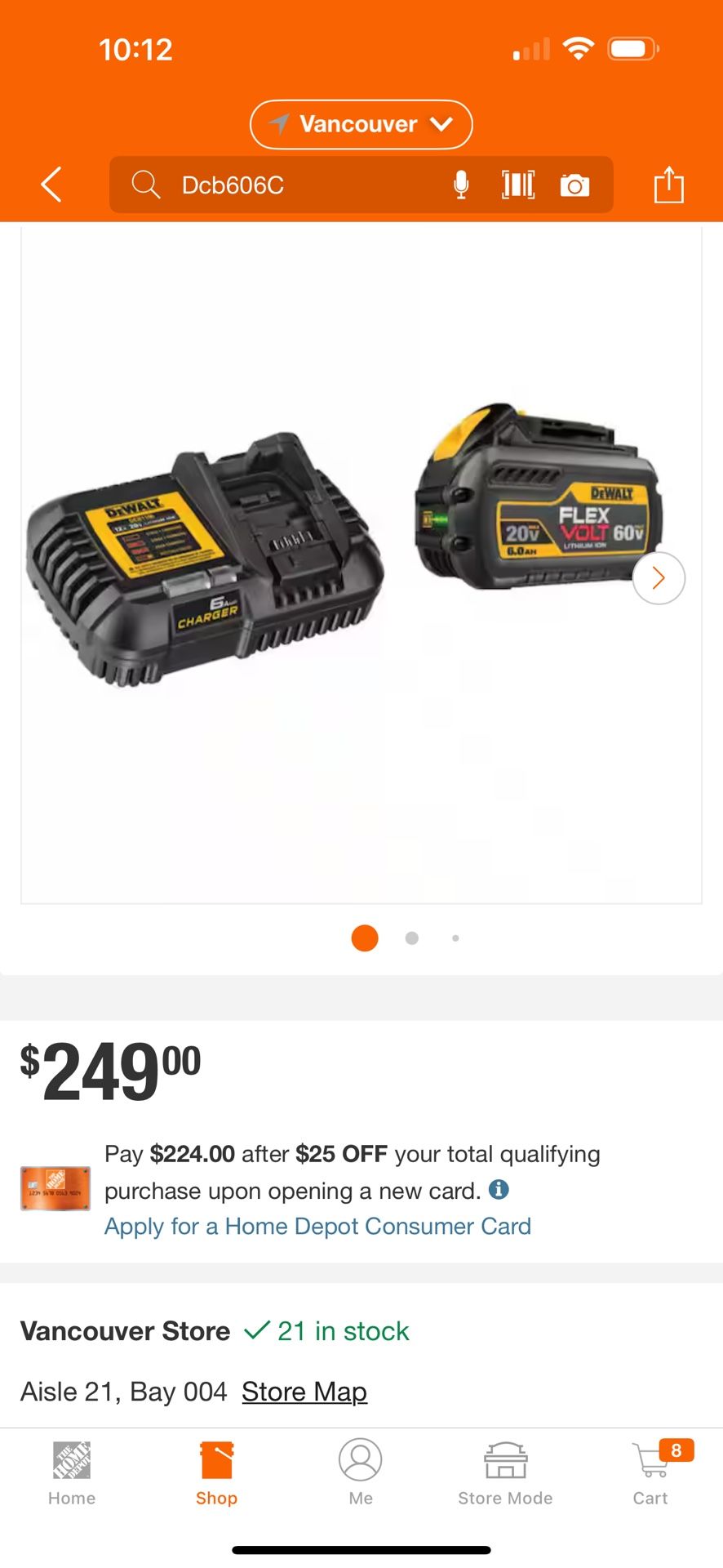 DEWALT FLEXVOLT 20V/60V MAX Lithium-Ion 6.0Ah Battery Pack with 6 Amp Output Charger