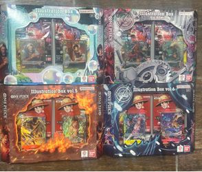 One Piece TCG Illustration Box Vol 5,6,7 &Vol 8 (Set of 4) BRAND NEW SEALED