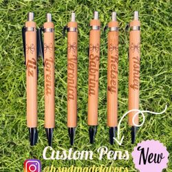 Personalized engraved pens, personalized wedding pens, personalized baby shower pens, personalized business pens