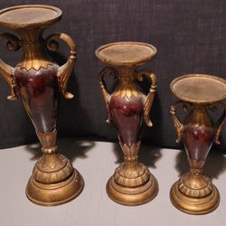 Set of 3 Decorative Candle Holders