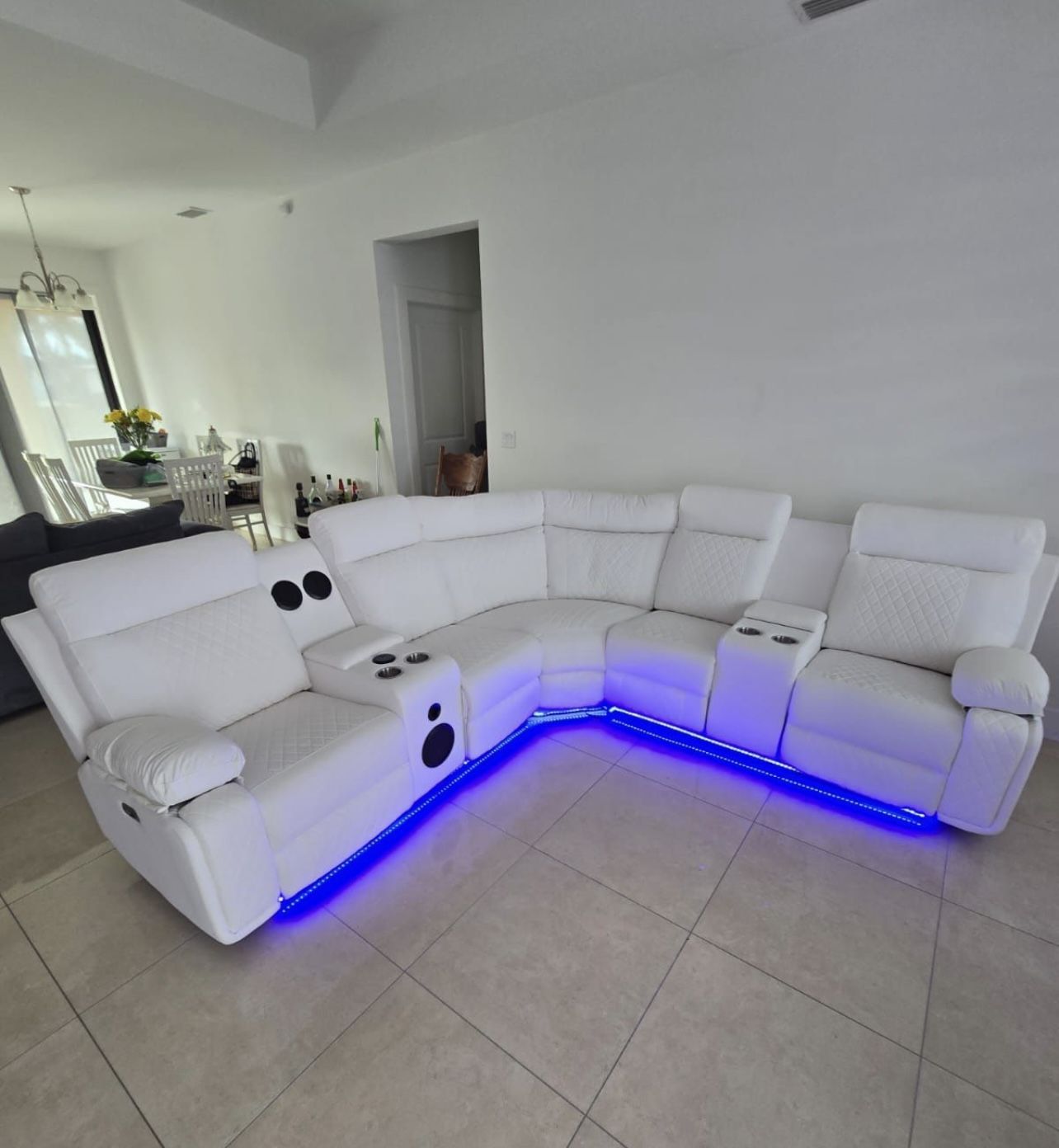 Power Recliner Sectional Sofa