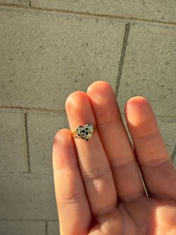 10k Heart Nugget Ring