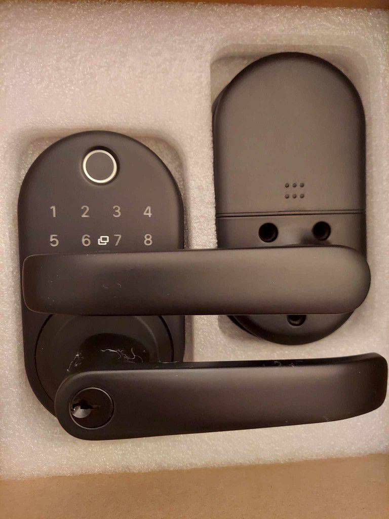 Smart Door Handle Lock with Keypad：Yamiry Fingerprint Lock - Keyless Entry Door Lock for Front Door - Digital Door Lock - WiFi Door Lock with APP - 