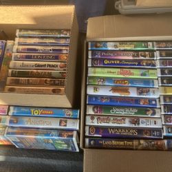 Disney Movies on VHS - Lot of 42