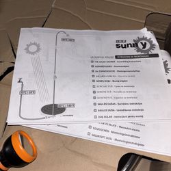 Blue Clean Sunny Solar Shower