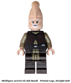 Ki-Adi-Mundi - Printed Legs, Straight Belt