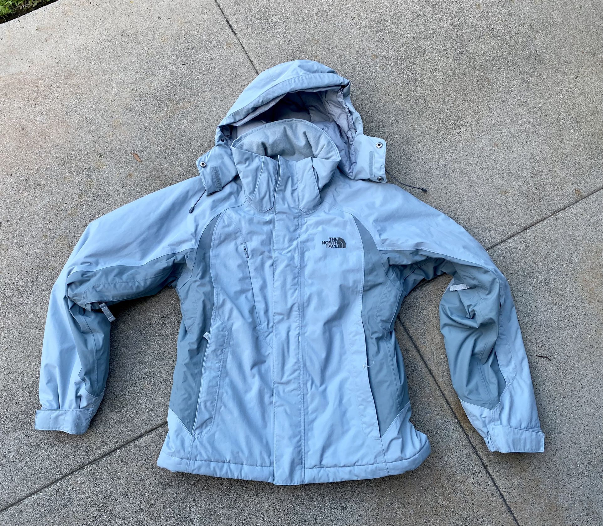 Womens Light Blue North Face Snowboarding Jacket Size XS