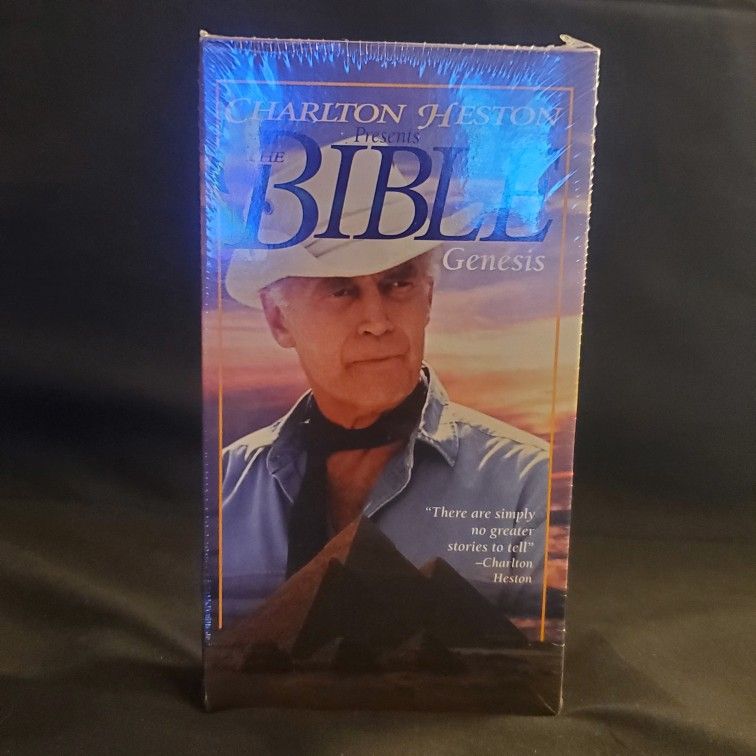 Charlton Heston Presents The Bible New SEALED VHS tape