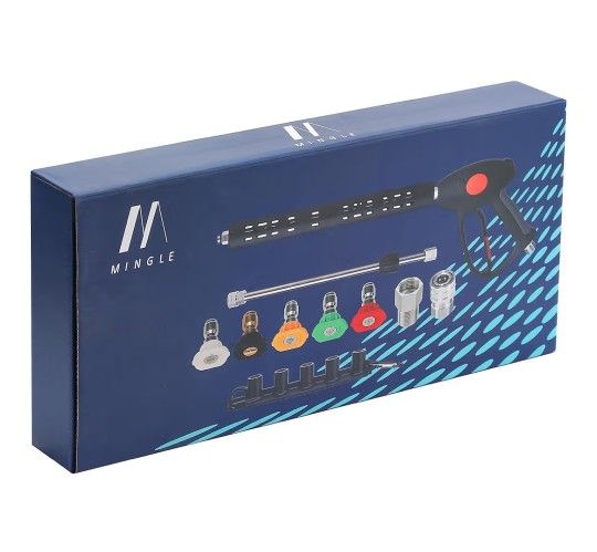 M Mingle 40" 4000 psi Pressure Washer Gun W/Accessories.