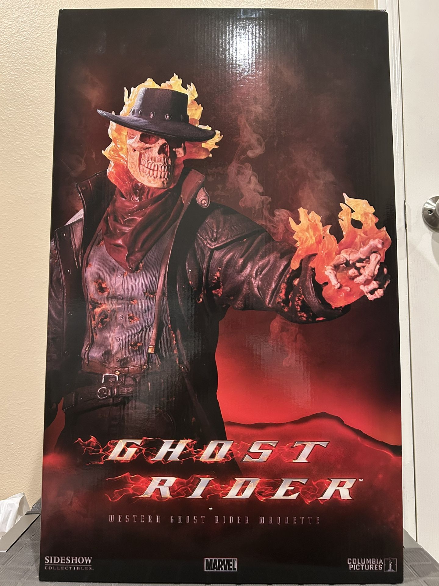 Old Western Ghost Rider Maquette Sideshow Collectibles