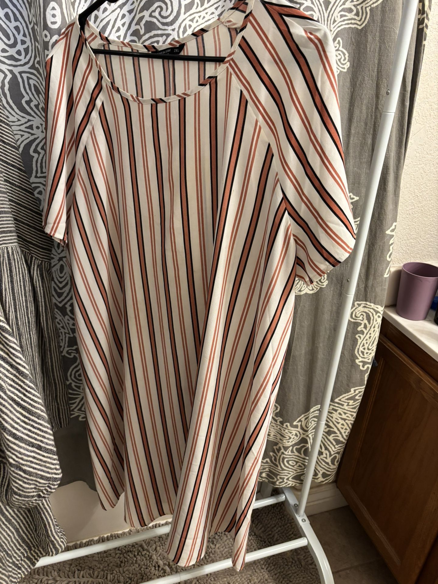 SHEIN 2xl Striped Dress
