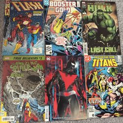 Vintage Comic Lot – Marvel & DC (6 Comics) + Rare 1985 CBG Ballot Insert!