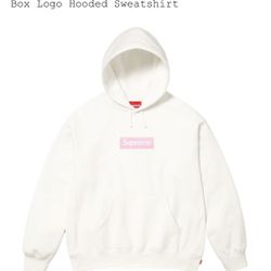 Supreme Box Logo  Hooded White 