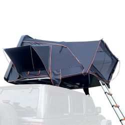 ABS Hard Shell Rooftop Tent (Black Shell & Grey Fabric)