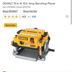 DeWalt DW 735 Planer