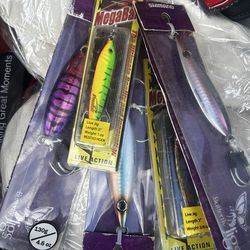 Flat falls, colt snipers,  mega baits