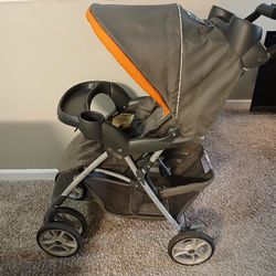 Graco Stroller Gray And Orange