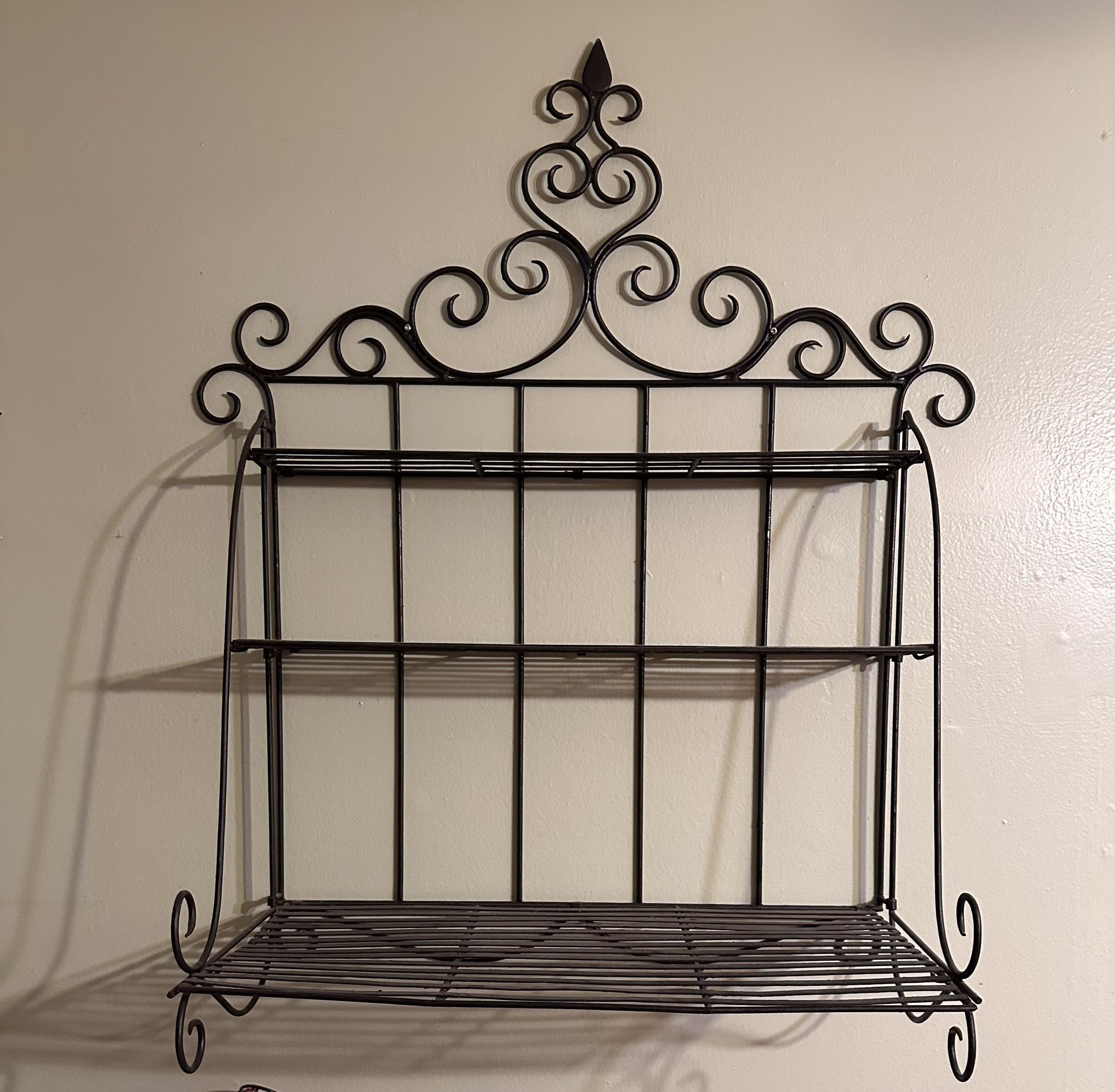 3 Tier Black Wall rack