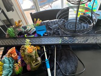 Aquarium Accessories Bundle with LED Light