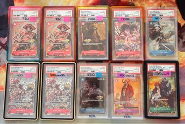 One piece slabs PSA 10 slabs