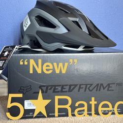 Fox, Speedframe Pro, (5 Star Virginia Tech helmet test), Mountain Bike Helmet, Color Blacked, Medium