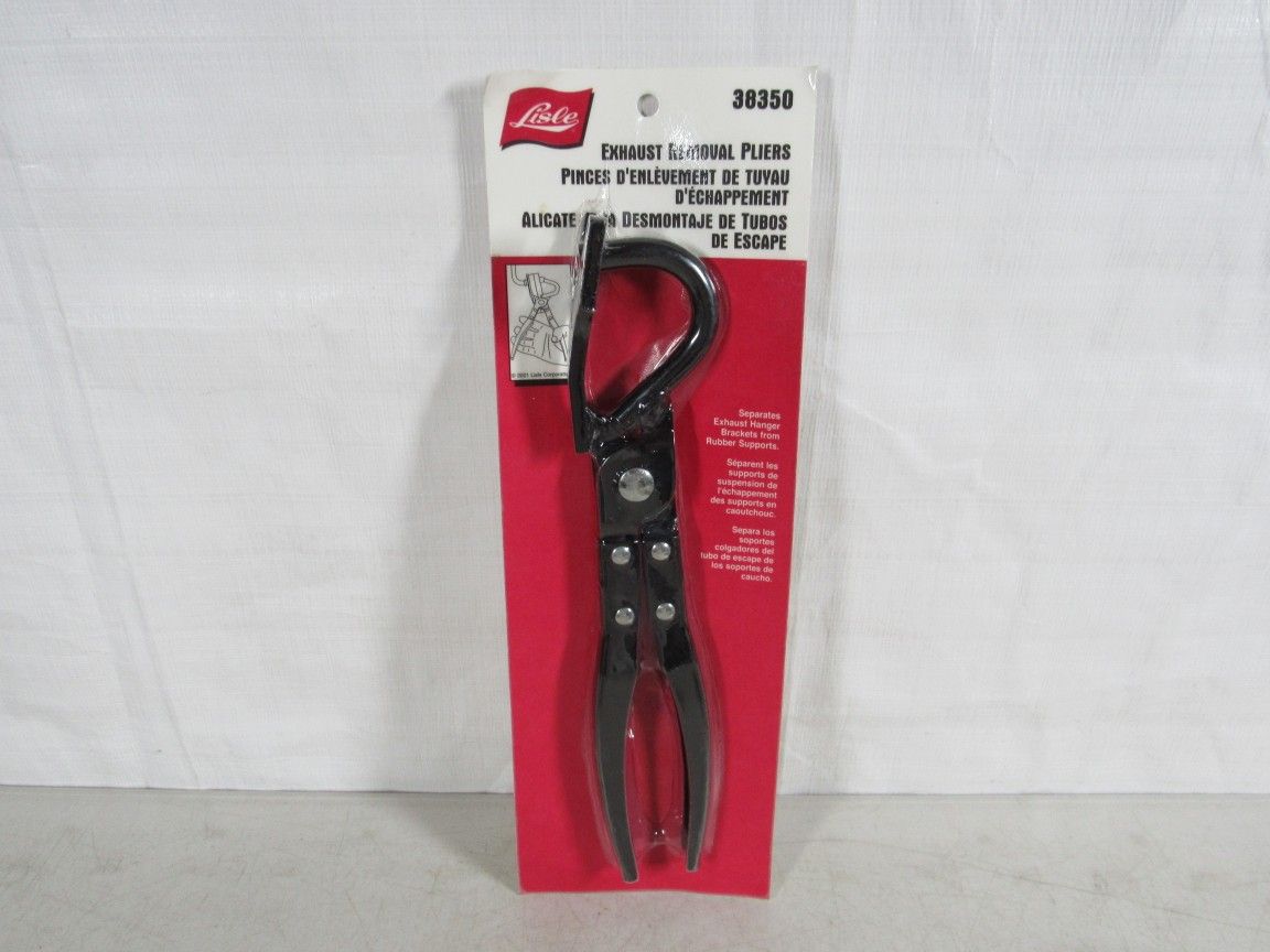 Lisle Exhaust Rubber Support Hanger Removal Pliers Made In USA-NEW