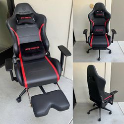 New In Box Rotu Master Premium Gaming Gamer Game Chair With Footrest Adjustable Armrest Reclinable Furniture 