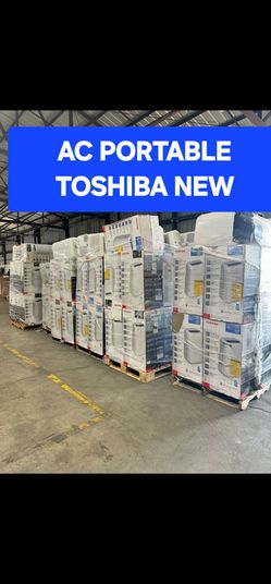 AIR CONDITIONER PORTABLE TOSHIBA NEW IN BOX,6000 BTU FOR ROOM 300 SQ FT,3IN1 COMES WITH ALL ACCESSORIES FIR ANY QUESTION TEXT ME PLEASE